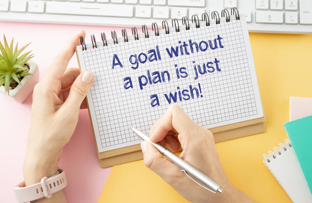 Una meta sin un plan es solo un deseo - Foto, Imagen