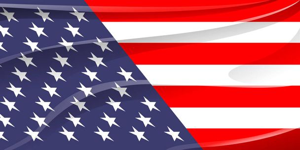 Bandera de EE.UU. fondo americano nacional - Vector, Imagen