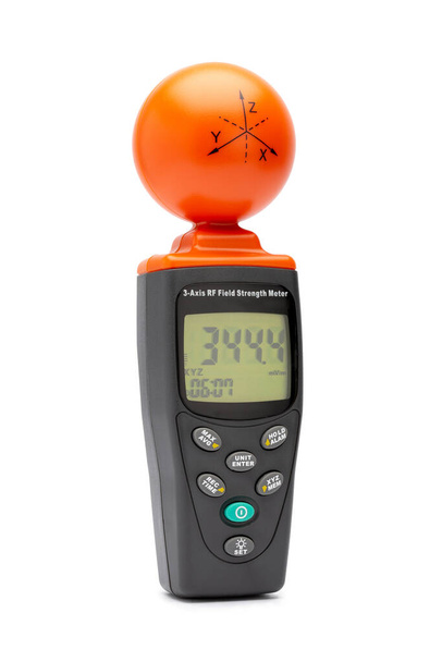 3Axis Радіочастотний вимірювач напруги поля для виявлення шкідливих електромагнітних полів, наприклад. від 5G антен
 - Фото, зображення