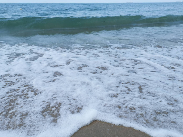 sea waves scene by the beach. - Foto, Imagem