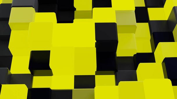 Abstract Cube background. 3d rendering. - Photo, Image