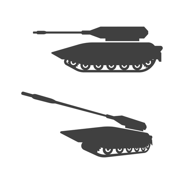 Askeri Tank simgesi vektör çizim şablonu - Vektör, Görsel