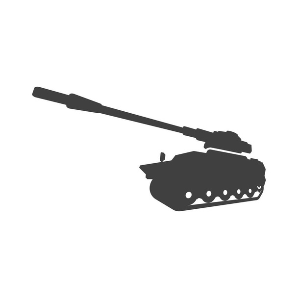 Wojskowy zbiornik ikona wektor ilustracja wzór projektu - Wektor, obraz