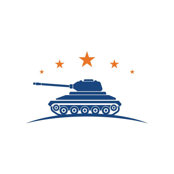 Шаблон дизайна векторной иллюстрации военных танков - Вектор,изображение