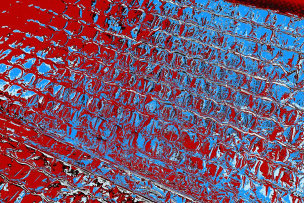 赤青黒のグランジウォールテクスチャ背景  - 写真・画像