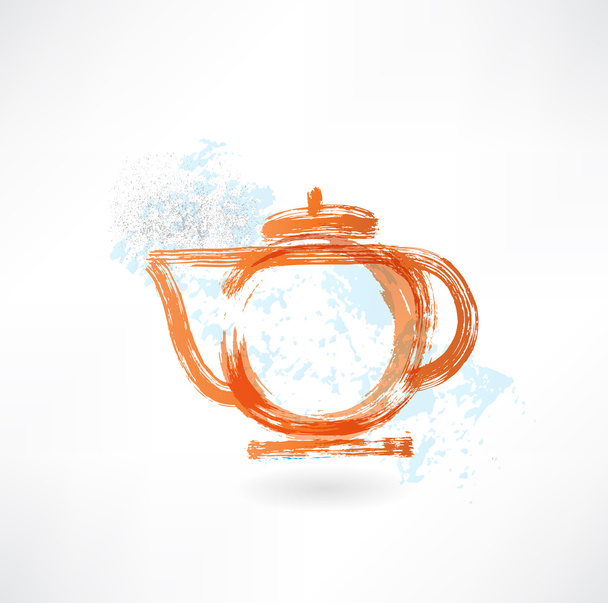 teapot grunge icon - Вектор, зображення