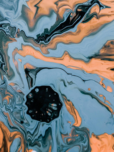 A vertical shot of an abstract oily painting with mixed colors - Φωτογραφία, εικόνα