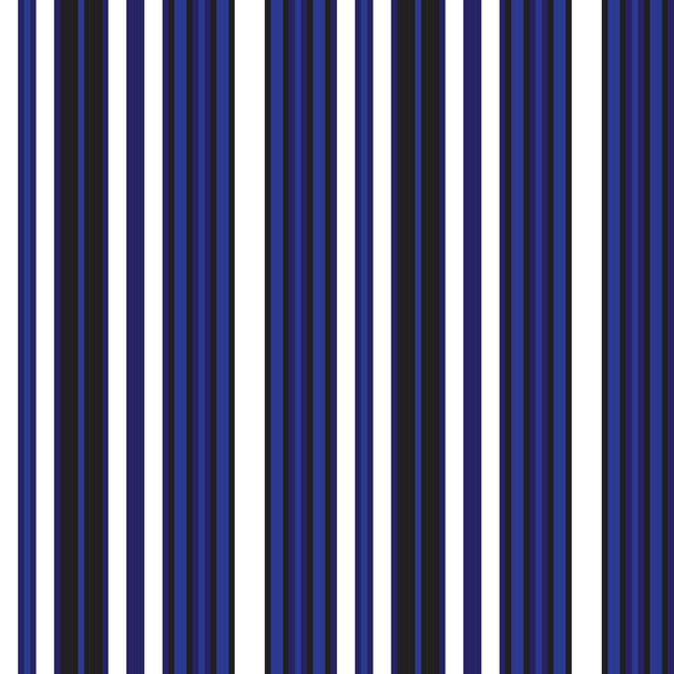 Blue vertical striped seamless pattern background suitable for fashion textiles, graphics - Vector, Image