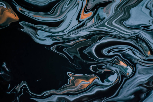 A closeup of an abstract oily painting with mixed colors - perfect for wallpapers - Photo, image