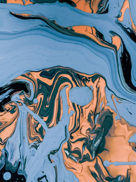 A vertical shot of liquid marble modern background - Photo, image