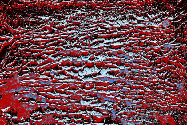 Duvar dokusu arkaplanı eski boyayla soyulmuş  - Fotoğraf, Görsel