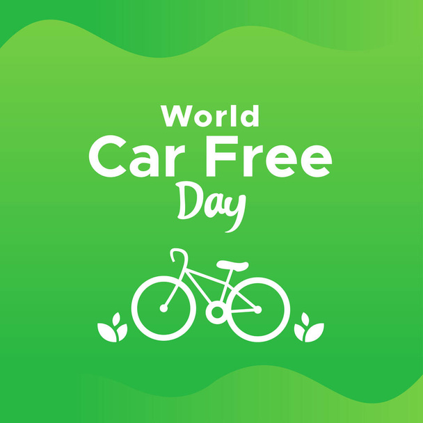 World Car Free Day Vector Design illusztráció - Vektor, kép