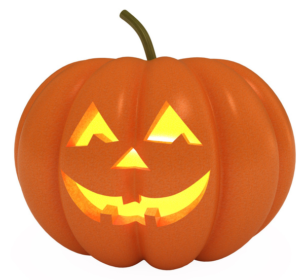 Happy Halloween Pumpkin, Jack O Lantern, clipping path - Photo, Image