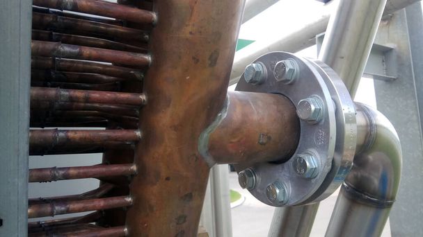 Conexión de tubería de acero de alta presión - Foto, Imagen