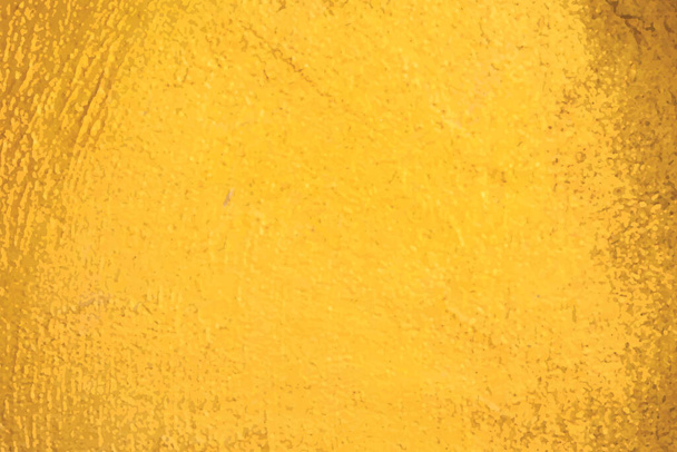 Fondo abstracto del primer plano de la pared de cemento dorado. - Vector, imagen