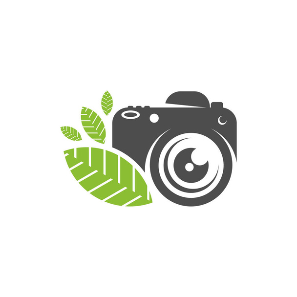 Nature Camera logo design vector template, Camera Photography logo concepts - Vector, Image