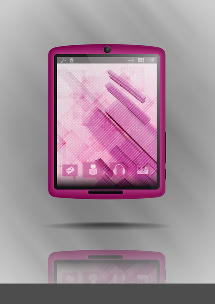 Tablet Pc & Mobile Phone. - Вектор,изображение