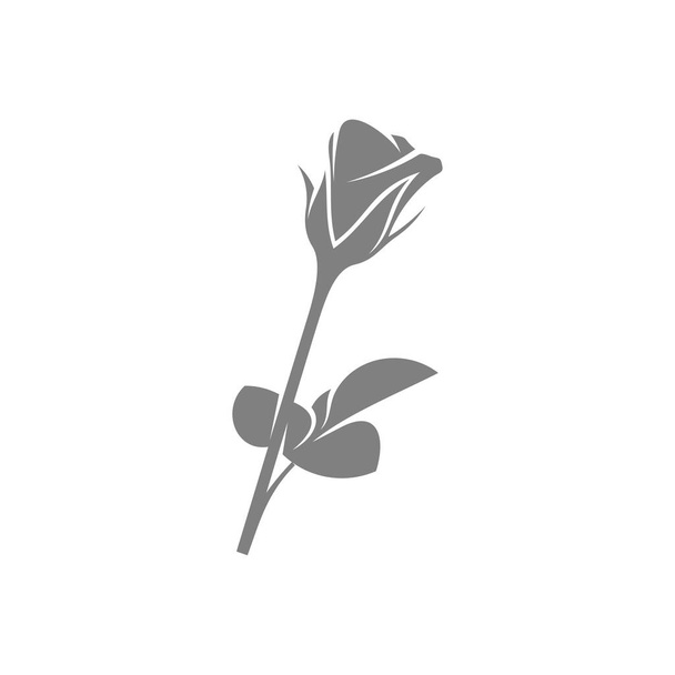 Projekt wektor róża kwiat ilustracja, wzór logo kwiat - Wektor, obraz