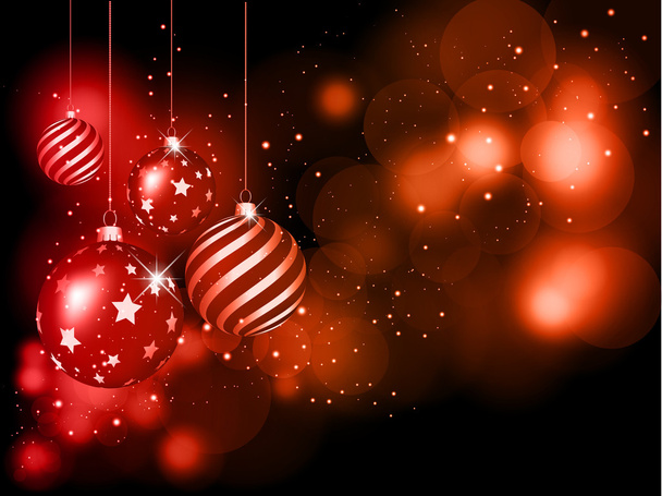 Christmas bauble background - Vector, Image