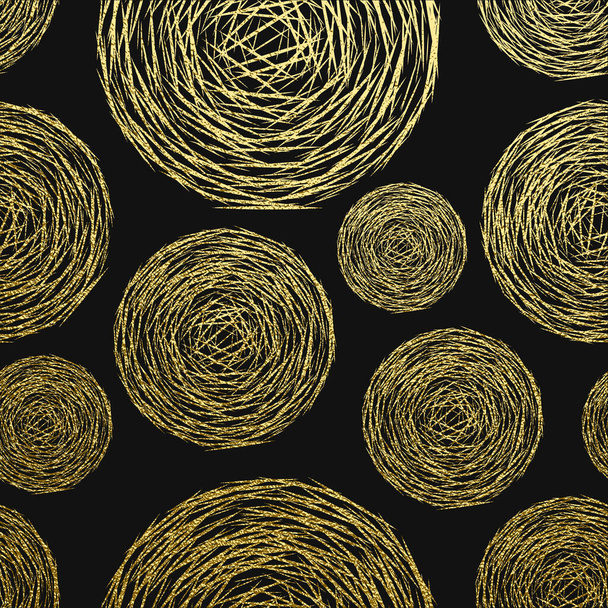 Goldene glänzende Textur. Metallmuster. Abstrakter Goldhintergrund - Vektor, Bild