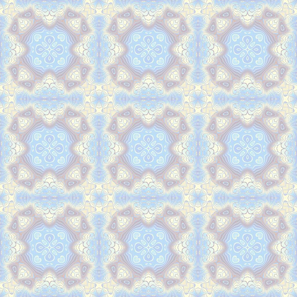 Abstract pattern. Square ornamental regular background. Seamless pattern. Vintage mosaic art pattern. - Photo, Image