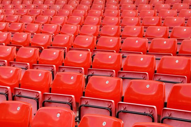 Stadium Seating, Rows of Empty Seats, Yhdistynyt kuningaskunta - Valokuva, kuva