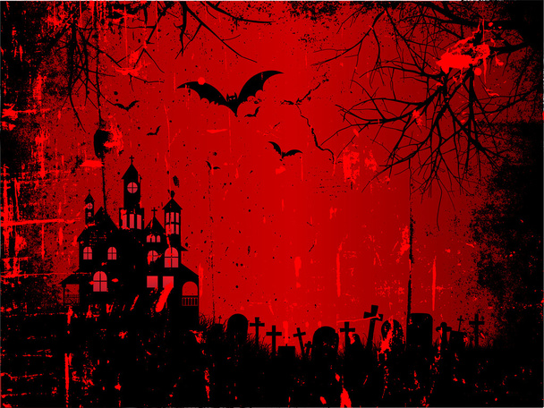 Grunge halloween achtergrond - Vector, afbeelding