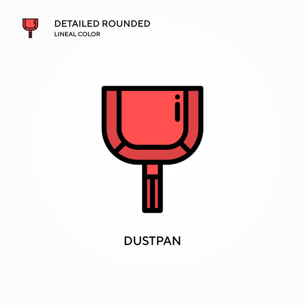 Dustpan vector icon. Modern vector illustration concepts. Easy to edit and customize. - Vector, Image