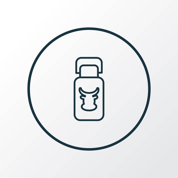 Milk can icon line symbol. Premium quality isolated dairy element in trendy style. - Photo, Image