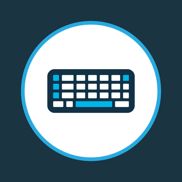 Keyboard icon colored symbol. Premium quality isolated keypad element in trendy style. - Photo, Image