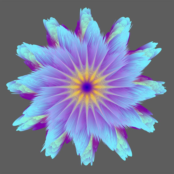 Mehrfarbige abstrakte 3D-Blume - Vektor. - Vektor, Bild
