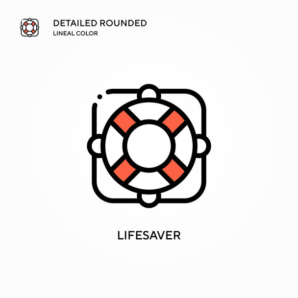 Lifesaver vector icon. Modern vector illustration concepts. Easy to edit and customize. - Vector, Image