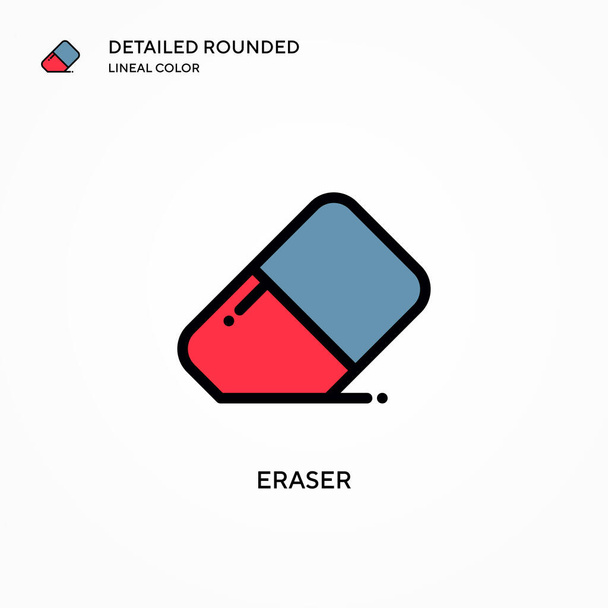 Eraser vector icon. Modern vector illustration concepts. Easy to edit and customize. - Vector, Image