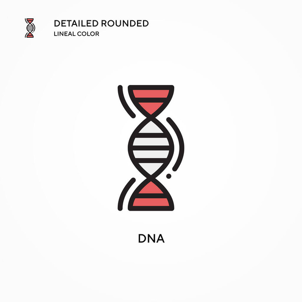Dna vector icon. Modern vector illustration concepts. Easy to edit and customize. - Vector, Image