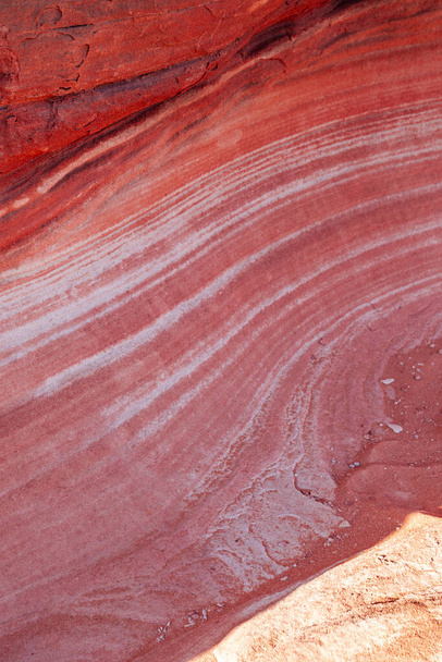 Krzywy różowy kolorowe krajobrazy Doliny Ognia  - Zdjęcie, obraz