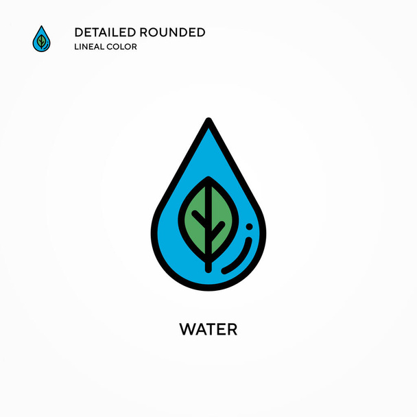 Water vector icon. Modern vector illustration concepts. Easy to edit and customize. - Vector, Image
