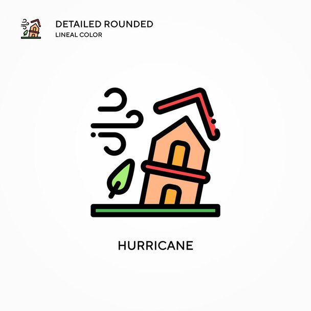 Hurricane vector icon. Modern vector illustration concepts. Easy to edit and customize. - Vector, Image