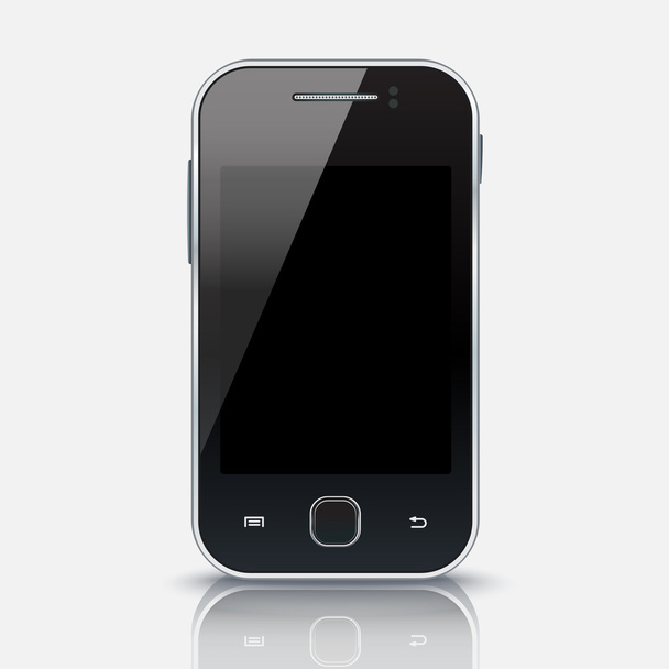 Mobile phone with blank screen, eps 10 - Vector, afbeelding
