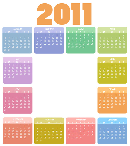 Calendar for 2011 - Valokuva, kuva