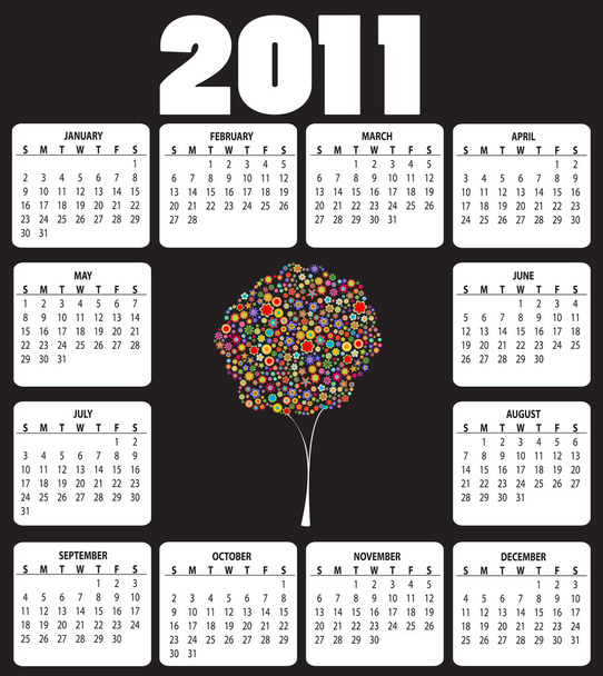 Calendar for 2011 - 写真・画像