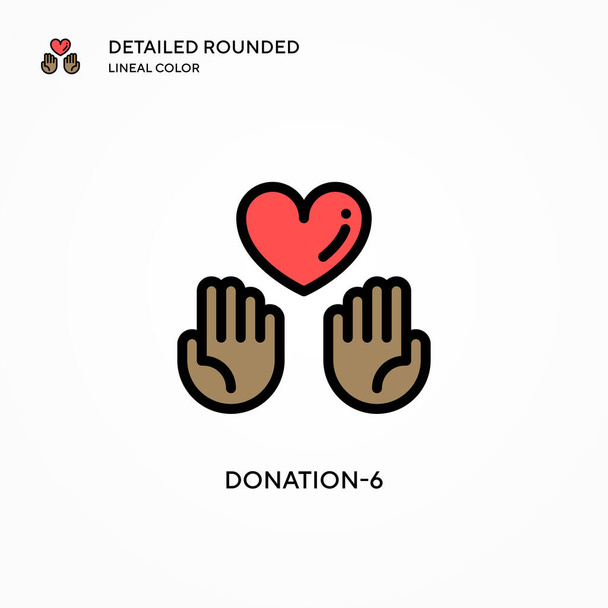 Donation-6 vector icon. Modern vector illustration concepts. Easy to edit and customize. - Vector, Image