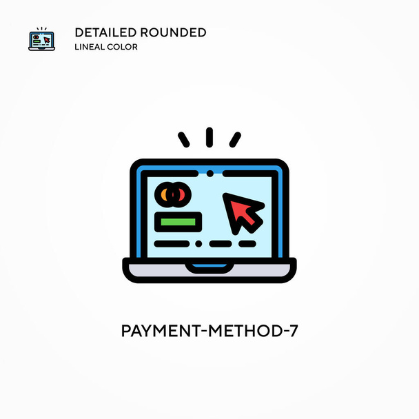 Icona vettoriale Payment-method-7. Concetti moderni di illustrazione vettoriale. Facile da modificare e personalizzare. - Vettoriali, immagini