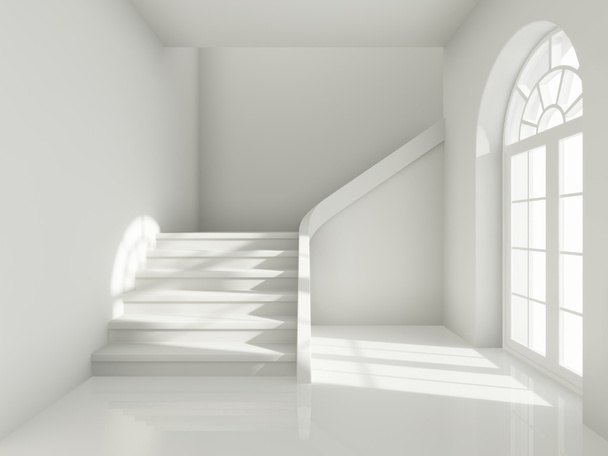 architektonický návrh chodby se schodištěm - Fotografie, Obrázek