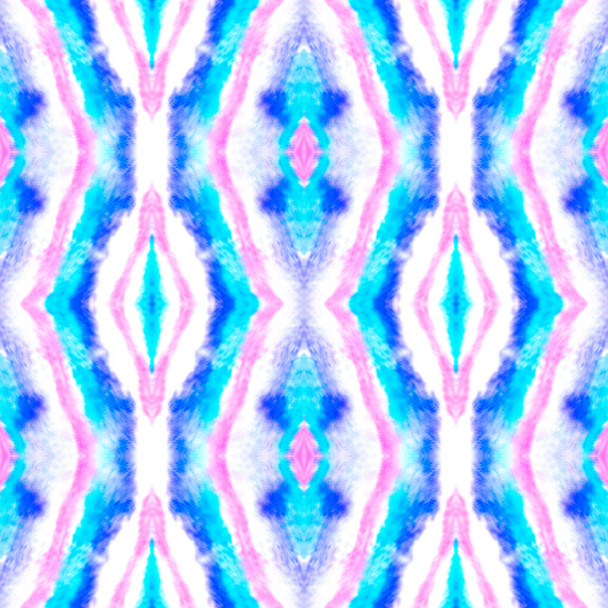 Watercolor Zigzag Ikat Pattern.  - Photo, Image