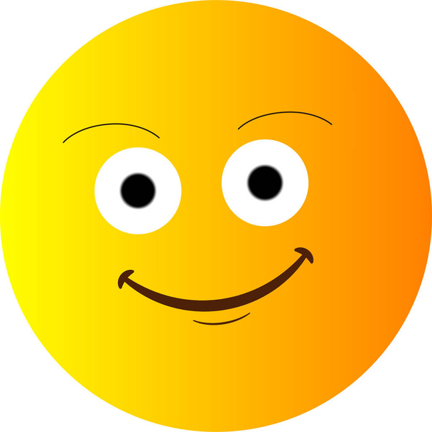 Вектор Счастливое векторное желтое лицо. Векторная иллюстрация счастливое лицо круга. для дизайна сайта, логотипа, приложения и ui. S10 - Вектор,изображение