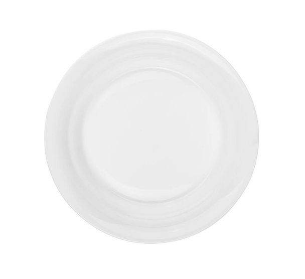 piatto su sfondo bianco. vista dall'alto - Foto, immagini