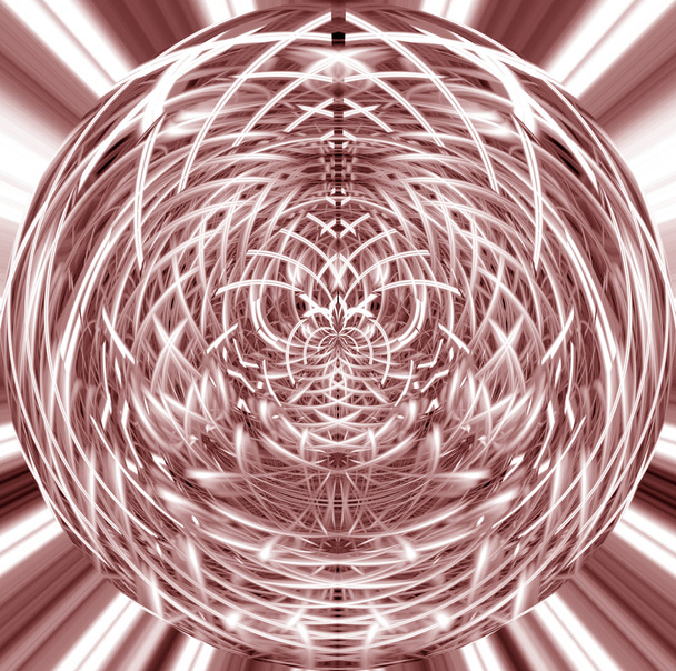 abstrakte magische fraktale Kugel - Foto, Bild