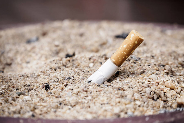 Tobacco Cigarette butt, stop smoking concept - Foto, imagen