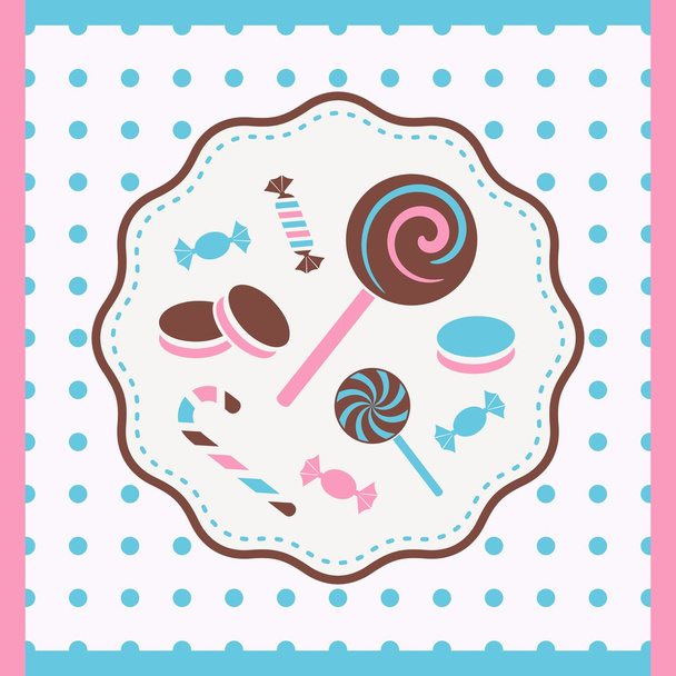 Sweets and candies - Vector, Image