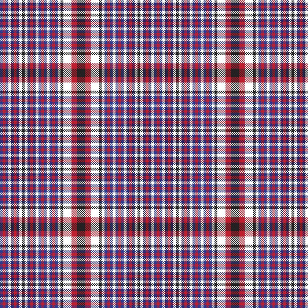Red Glen Plaid textured seamless pattern suitable for fashion textiles and graphics - Vector, Image